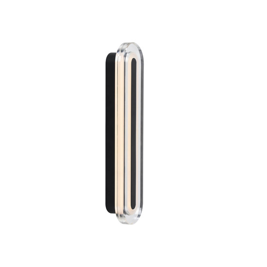 Nordlux LED Wandleuchte Cavara Schwarz dimmbar 550lm 3000/4000K CCT warm-, neutralweiß 90Ra 35cm IP44 Metall 2610201003