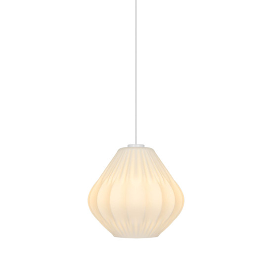 Nordlux Pendelleuchte Maluca Opalweiß E27 dimmbar Ø29cm Glas 2612343001