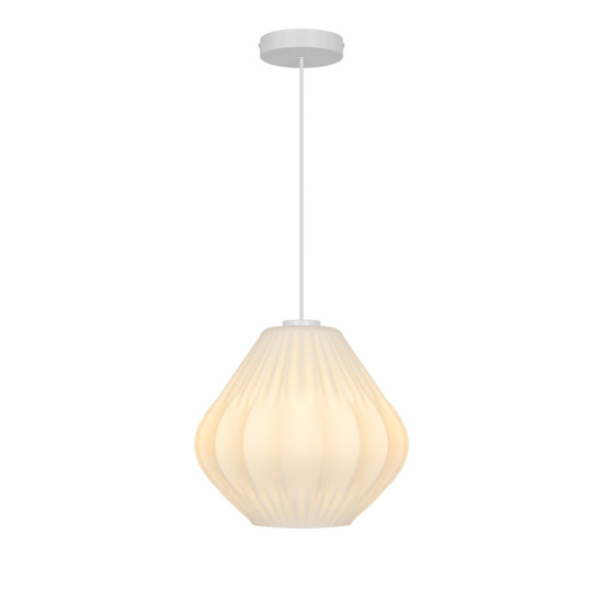 Nordlux Pendelleuchte Maluca Opalweiß E27 dimmbar Ø29cm Glas 2612343001