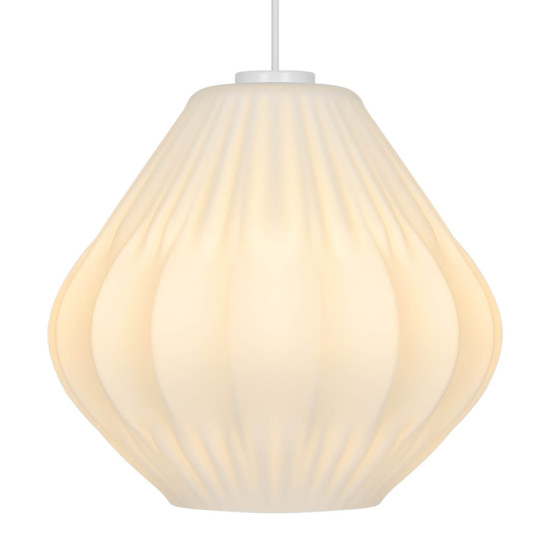 Nordlux Pendelleuchte Maluca Opalweiß E27 dimmbar Ø29cm Glas 2612343001
