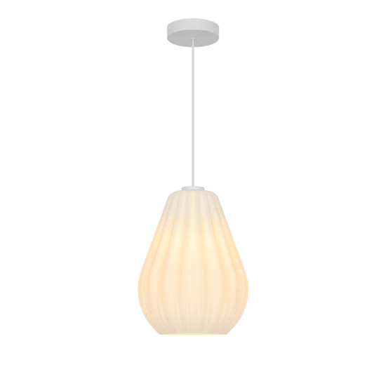 Nordlux Pendelleuchte Sallino Opalweiß E27 dimmbar Ø24cm Glas 2612363001