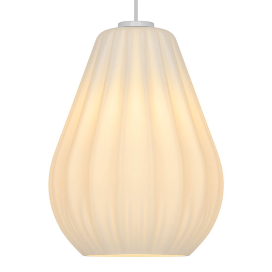 Nordlux Pendelleuchte Sallino Opalweiß E27 dimmbar Ø24cm Glas 2612363001