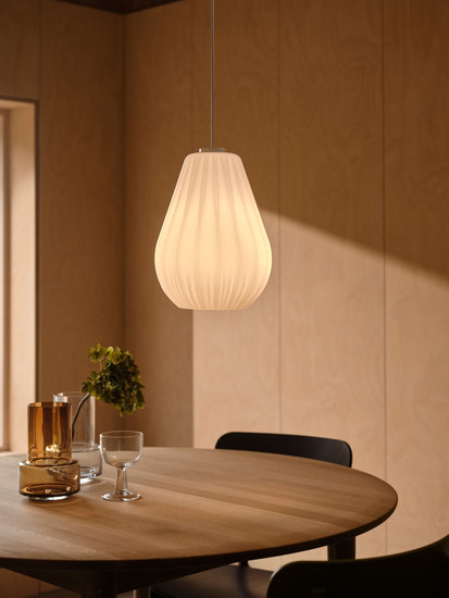 Nordlux Pendelleuchte Sallino Opalweiß E27 dimmbar Ø24cm Glas 2612363001
