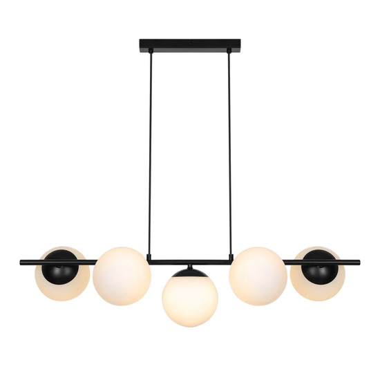Nordlux Pendelleuchte Lilly Schwarz 5-flammig 5xE14 Spots dimmbar Metall 2612623003