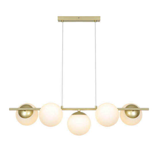 Nordlux Pendelleuchte Lilly Messing 5-flammig 5xE14 Spots dimmbar Metall 2612623035