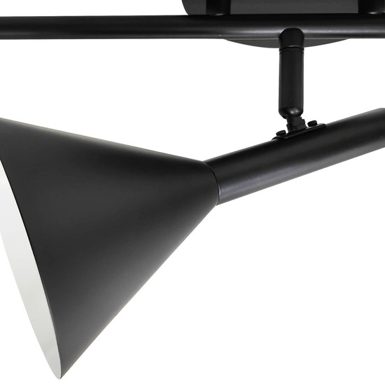 Nordlux Deckenleuchte Kelvis Schwarz 3-flammig 3xGU10 Spots dimmbar Metall 2612706003