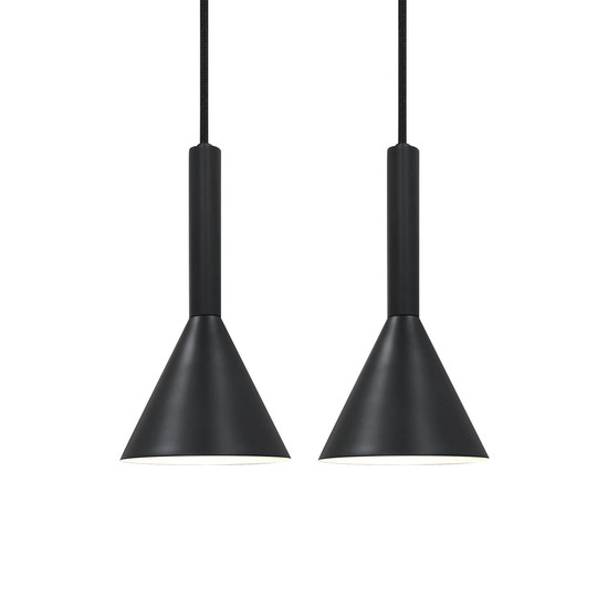 Nordlux Pendelleuchte Kelvis 2-Kit Schwarz 2-flammig 2xGU10 dimmbar Metall 2612723003