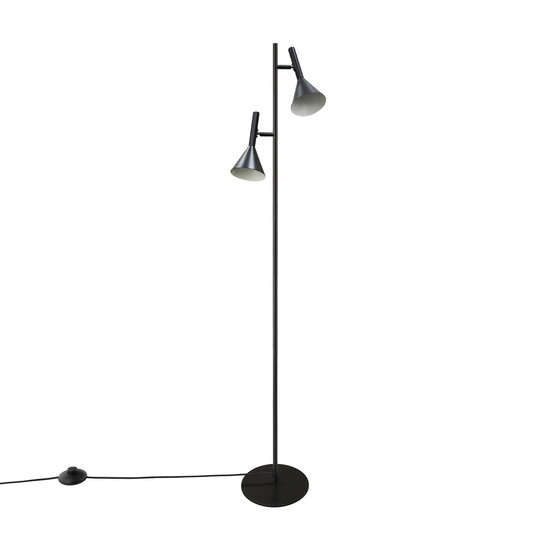 Nordlux Stehlampe Kelvis Schwarz 2-flammig 2xGU10 Metall 2612784003