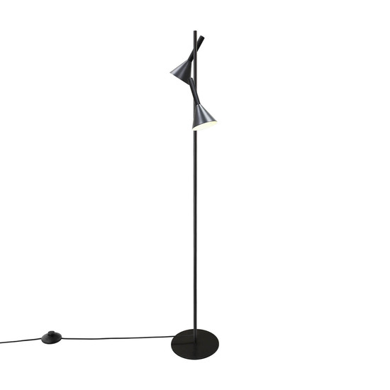 Nordlux Stehlampe Kelvis Schwarz 2-flammig 2xGU10 Metall 2612784003