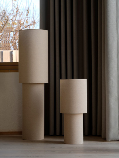 Nordlux Stehlampe Izara 110 Beige E27 Ø30cm Stoff 2612924009