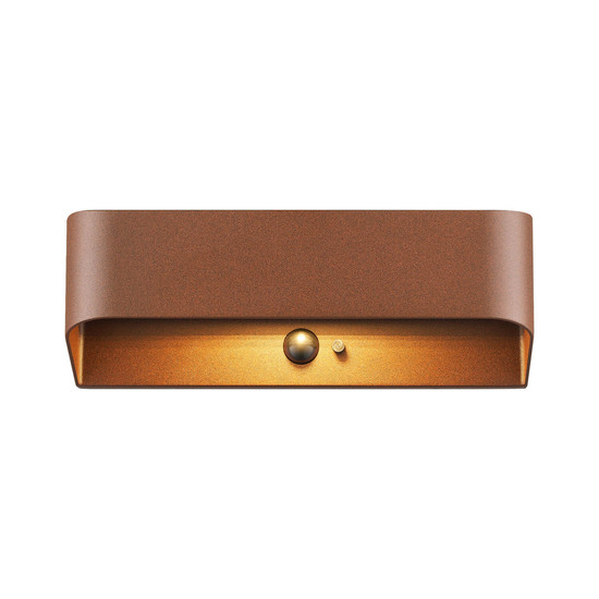 Nordlux LED Wandleuchte Marcellio Solar Braun Sensor 400lm 3000K warmweiß 22cm IP54 Aluminium 2618001018