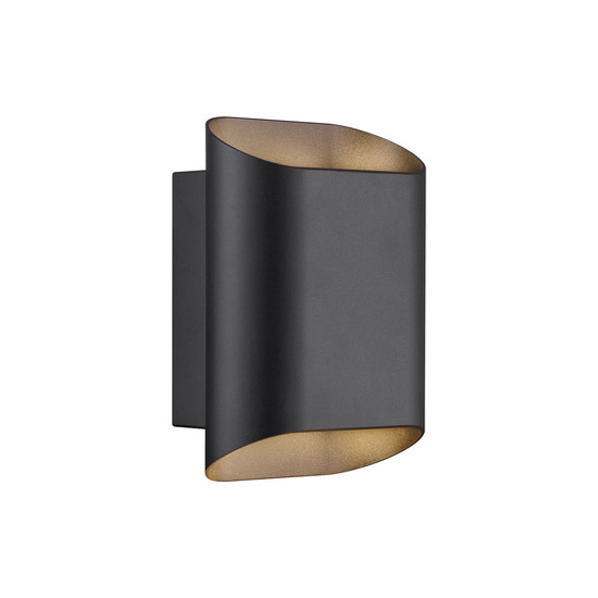 Nordlux Wandleuchte Nico 22 Round Maxi Schwarz GU10 dimmbar 23cm IP54 Metall 2618191003