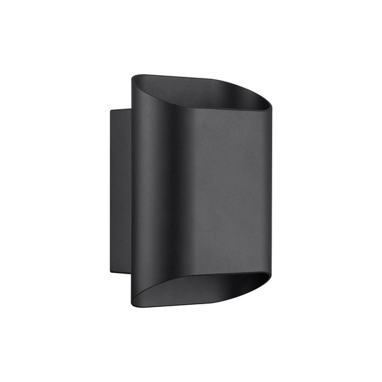 Nordlux Wandleuchte Nico 22 Round Maxi Schwarz GU10 dimmbar 23cm IP54 Metall 2618191003