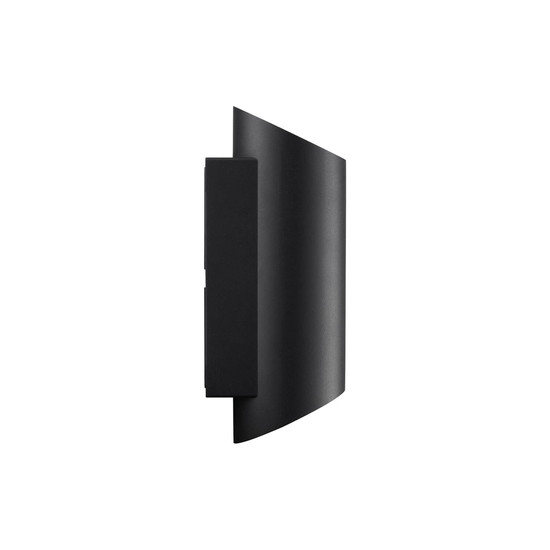 Nordlux Wandleuchte Nico 22 Round Maxi Schwarz GU10 dimmbar 23cm IP54 Metall 2618191003