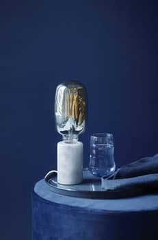 Nordlux 45875001 Siv E27 Tischleuchte Marmor Weiss