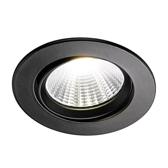 Nordlux FREMONT LED Einbauleuchte Schwarz 5.5W dimmbar 345Lm 2700K warmweiss