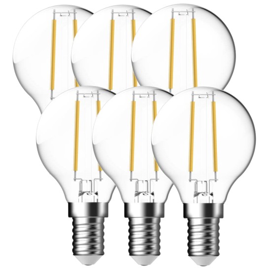 6er-Pack Nordlux LED Lampe Filament E27 4W 4000K neutralweiss 5182007821