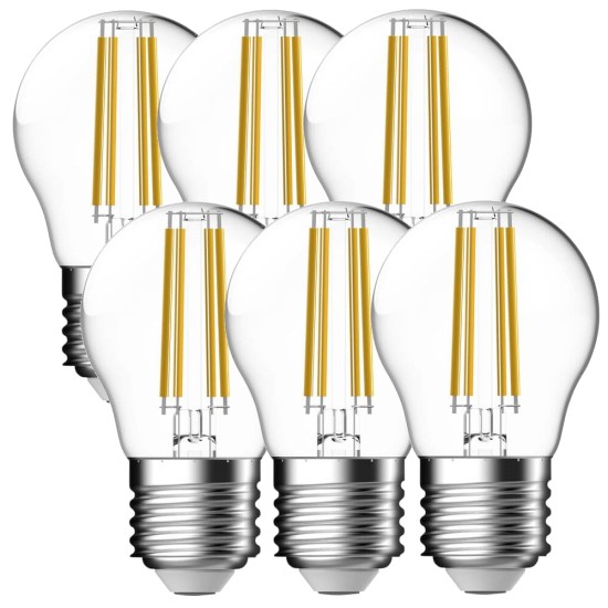 6er-Pack Nordlux LED Lampe Filament E27 6,3W 2700K warmweiss 5192001921
