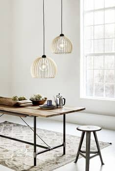 Nordlux 84833014 Chino 30 Hängeleuchte E27 Holz Braun