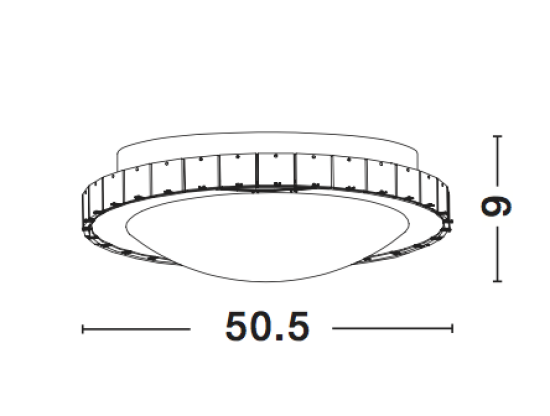 Nova Luce PALERMO Deckenleuchte E27 4-fach Chrom 9x50,5cm dimmbar 7311403