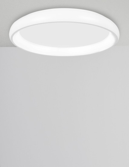 Nova Luce ALBI LED Deckenleuchte Weiß 50W Warmweiss 8,5x61cm dimmbar 8105606D