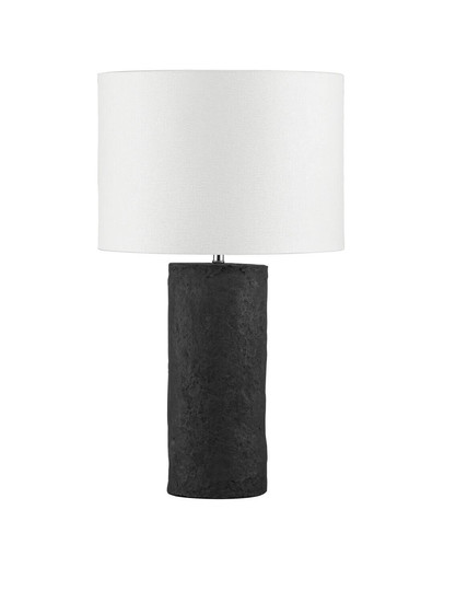 Nova Luce Tischleuchte Norr E27 Schwarz Papiermaché Ø35cm 9001064