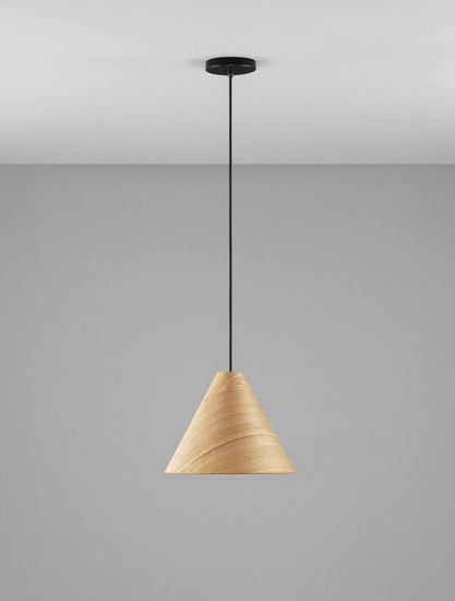 Nova Luce Pendelleuchte Elysian E27 Natur Schwarz Holz Ø30cm 9001070