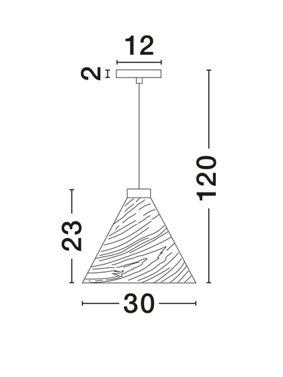 Nova Luce Pendelleuchte Elysian E27 Natur Schwarz Holz Ø30cm 9001070