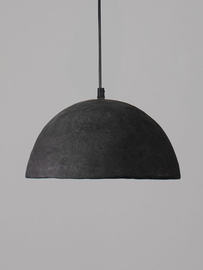 Nova Luce Pendelleuchte Talcum E27 Schwarz Papier Ø32cm 9001072