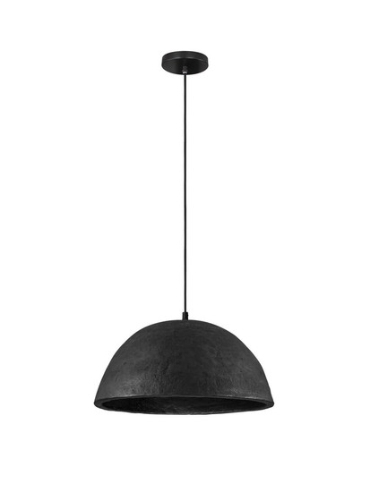 Nova Luce Pendelleuchte Talcum E27 Schwarz Papier Ø42cm 9001073