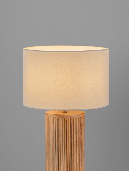 Nova Luce Tischleuchte Nau E27 Natur Holz Ø30cm 9001074