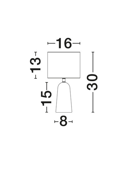 Nova Luce Tischleuchte Oby E27 Natur Leinen Holz Ø16cm 9001080