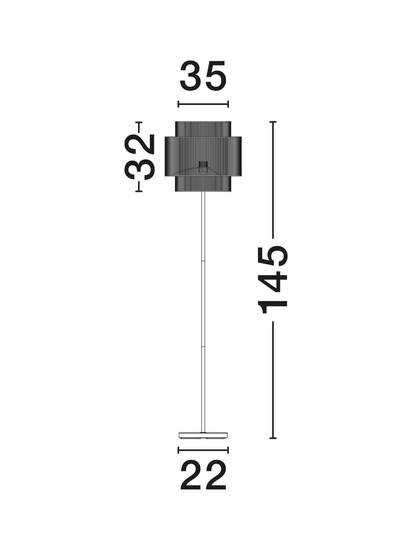 Nova Luce Stehleuchte Lito E27 Schwarz Metall Rattan 145cm 9001081