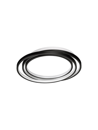Nova Luce LED Deckenleuchte Arbor dimmbar 27W warmweiss 3000K Schwarz Metall Ø44cm 9001095