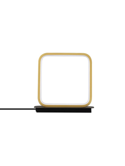 Nova Luce LED Tischleuchte Imar 13W warmweiss 3200K Schwarz Gold Stahl Aluminium 22x22cm 9001104