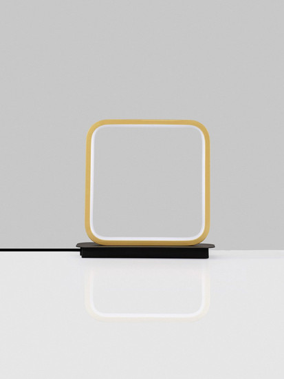 Nova Luce LED Tischleuchte Imar 13W warmweiss 3200K Schwarz Gold Stahl Aluminium 22x22cm 9001104