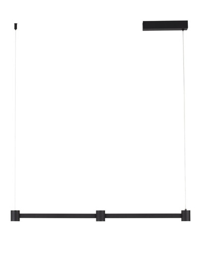 Nova Luce LED Pendelleuchte Puize dimmbar 21W warmweiss 3000K Schwarz Aluminium 80x6cm 9002050