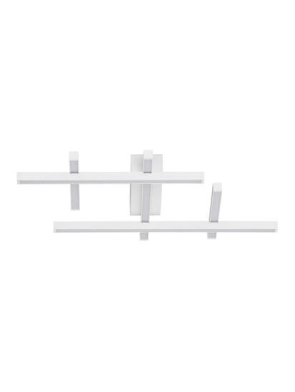 Nova Luce LED Deckenleuchte Pace dimmbar 42W warmweiss 3000K Weiß Aluminium 59x41cm 9002057