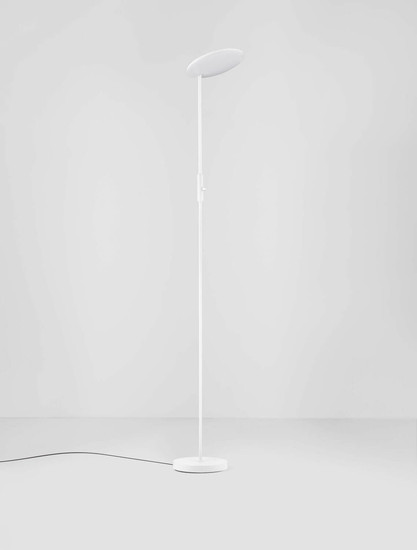 Nova Luce LED Stehleuchte Nostos dimmbar 30W warmweiss 3000K Weiß Aluminium 205cm 9002065