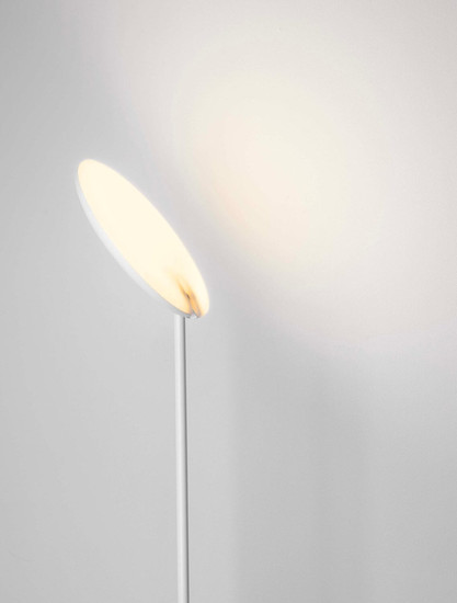 Nova Luce LED Stehleuchte Nostos dimmbar 30W warmweiss 3000K Weiß Aluminium 205cm 9002065