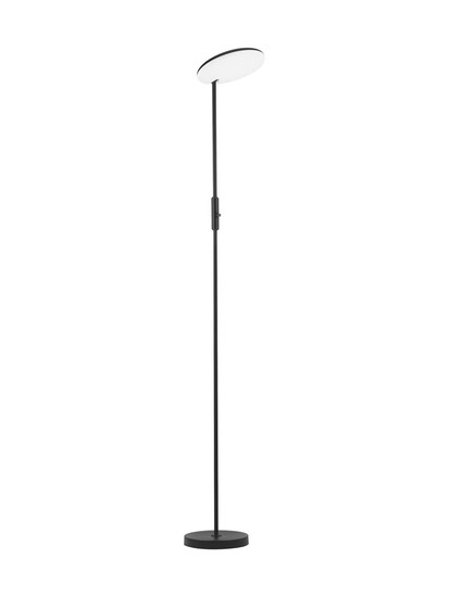 Nova Luce LED Stehleuchte Nostos dimmbar 30W warmweiss 3000K Schwarz Aluminium 205cm 9002066