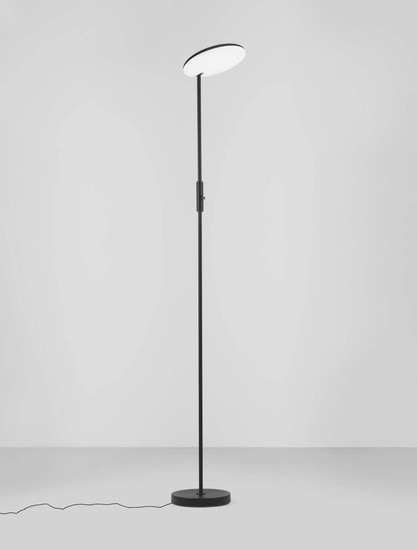 Nova Luce LED Stehleuchte Nostos dimmbar 30W warmweiss 3000K Schwarz Aluminium 205cm 9002066