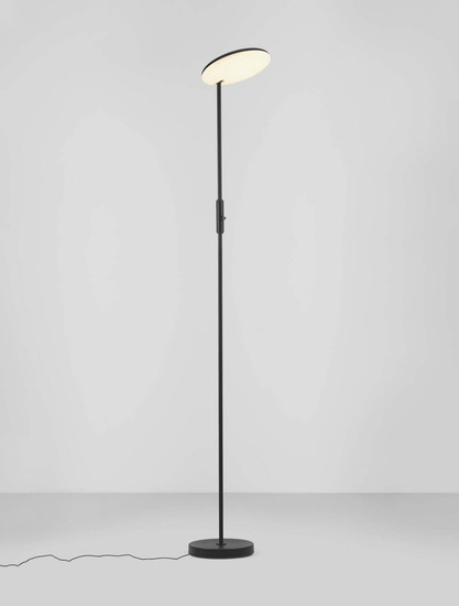 Nova Luce LED Stehleuchte Nostos dimmbar 30W warmweiss 3000K Schwarz Aluminium 205cm 9002066