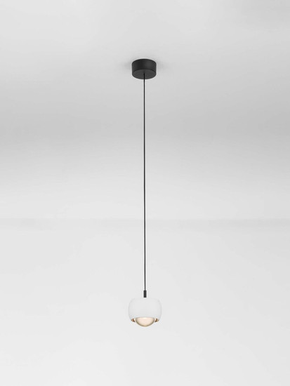 Nova Luce LED Pendelleuchte Conga 13W warmweiss 3000K Weiß Aluminium Ø10cm 9002067