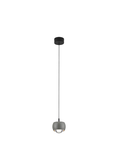 Nova Luce LED Pendelleuchte Conga 13W warmweiss 3000K Grau Aluminium Ø10cm 9002072