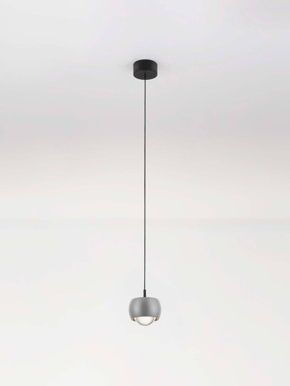 Nova Luce LED Pendelleuchte Conga 13W warmweiss 3000K Grau Aluminium Ø10cm 9002072
