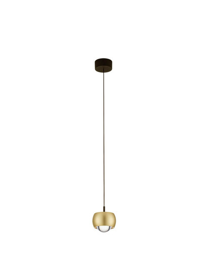 Nova Luce LED Pendelleuchte Conga 13W warmweiss 3000K Gold Aluminium Ø10cm 9002073