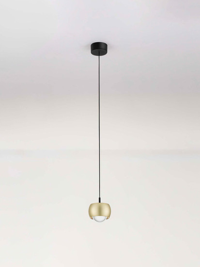 Nova Luce LED Pendelleuchte Conga 13W warmweiss 3000K Gold Aluminium Ø10cm 9002073