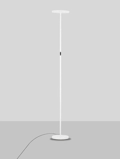 Nova Luce LED Stehleuchte Sinkro dimmbar 30W warmweiss 3000K Weiß Stahl 181cm 9002083