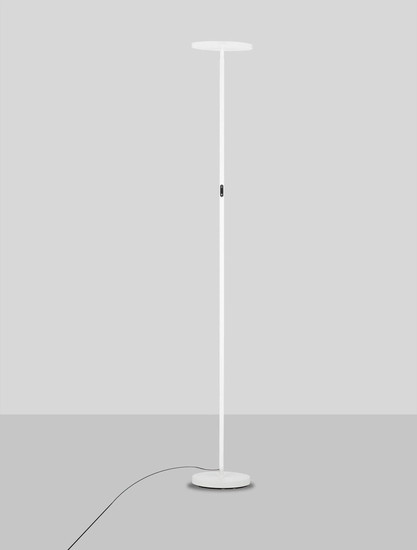 Nova Luce LED Stehleuchte Sinkro dimmbar 30W warmweiss 3000K Weiß Stahl 181cm 9002083